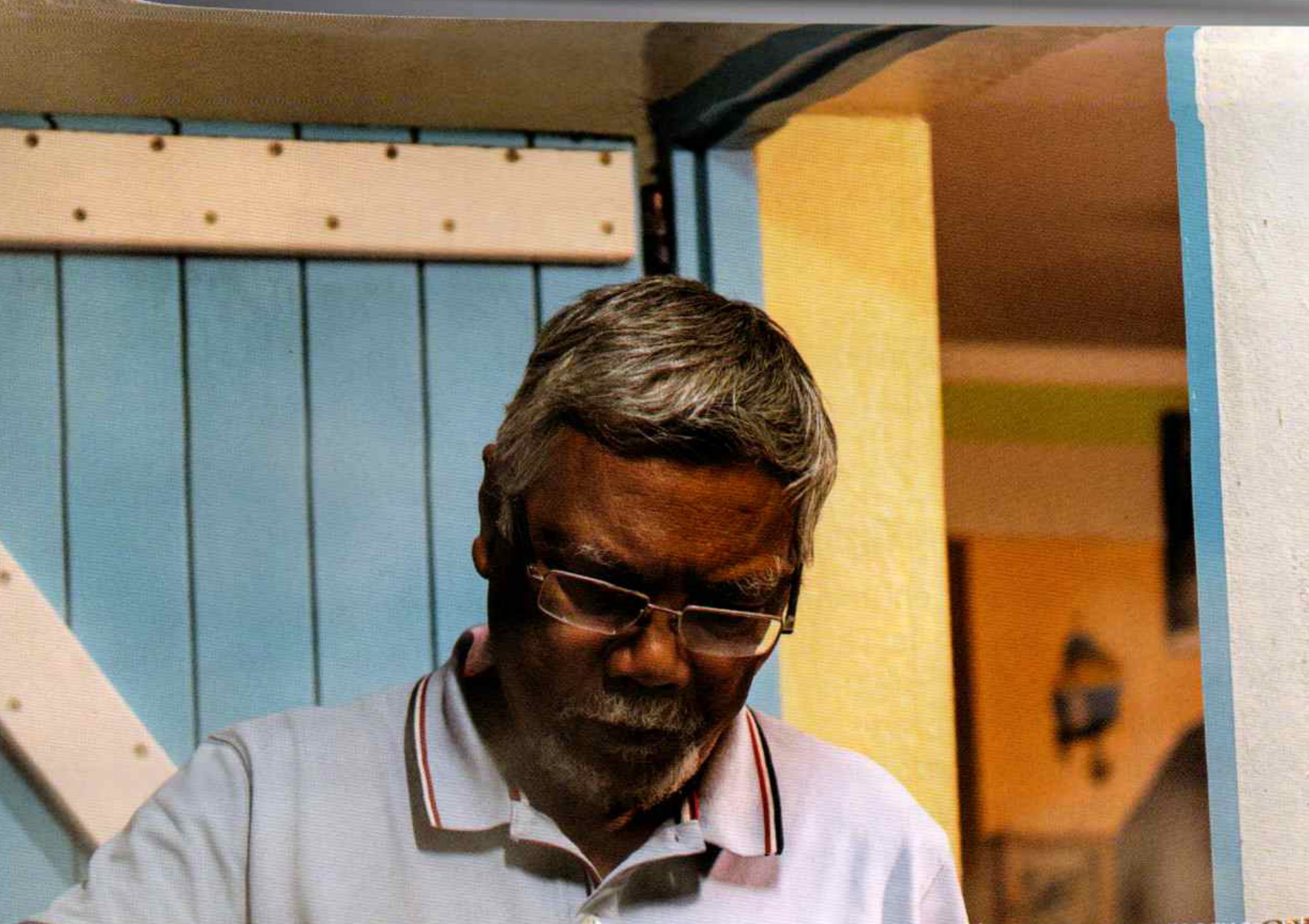 Le chef Georges Ah-Tiane à ses fourneaux